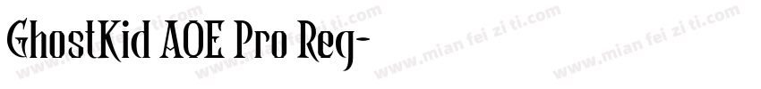 GhostKid AOE Pro Reg字体转换